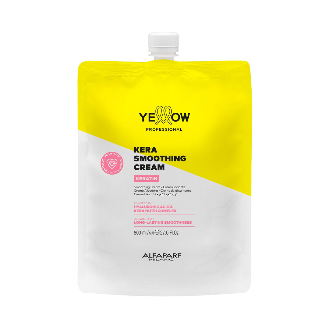 Крем для кератинового випрямлення волосся Kera Smoothing Cream Keratin Yellow