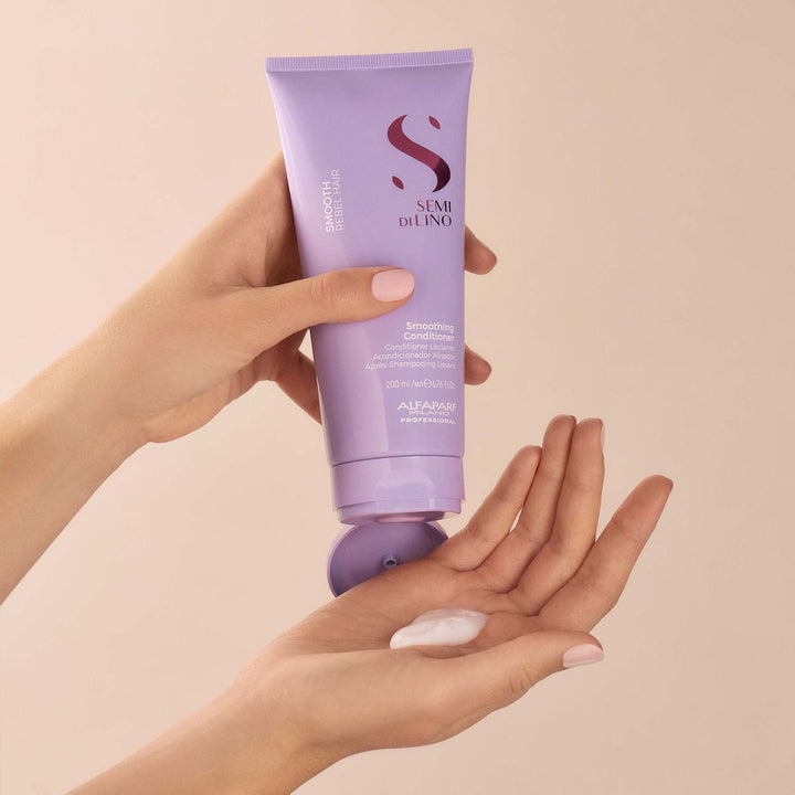 Кондиціонер для неслухняного волосся Smoothing Semi Di Lino Smooth Alfaparf Milano