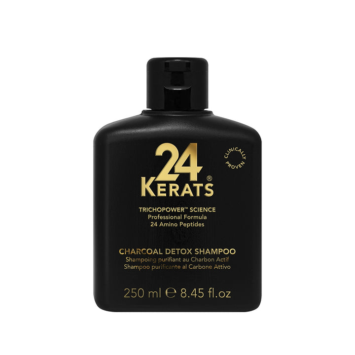 Шампунь для детоксикации волос с активированным углем Charcoal Detox 24KERATS