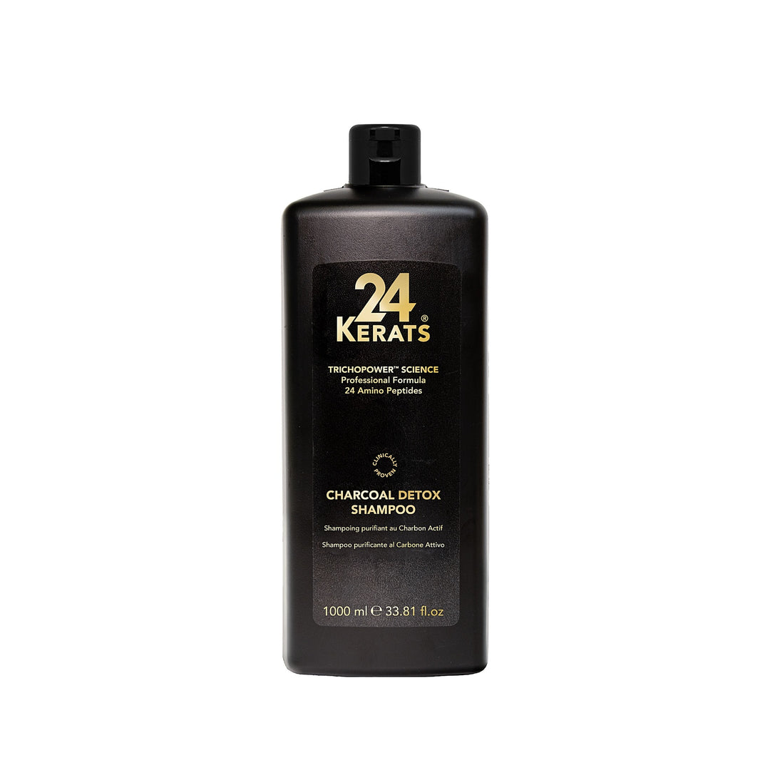 Шампунь для детоксикации волос с активированным углем Charcoal Detox 24KERATS